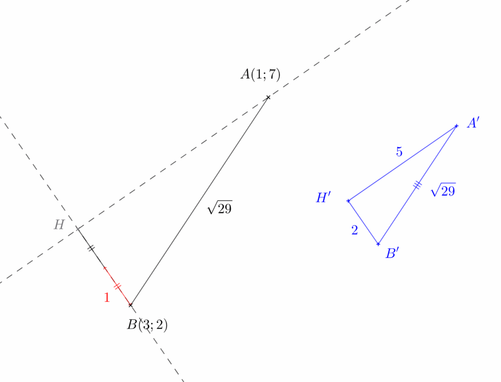 Figure expliquant la fin du second exemple